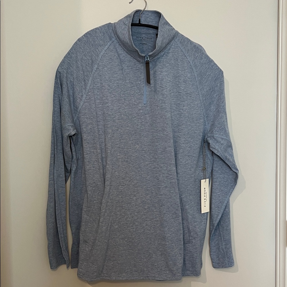 Five Four Freestone Quarter-Zip Pullover – Men’s XL – Heather Graphite – NWT